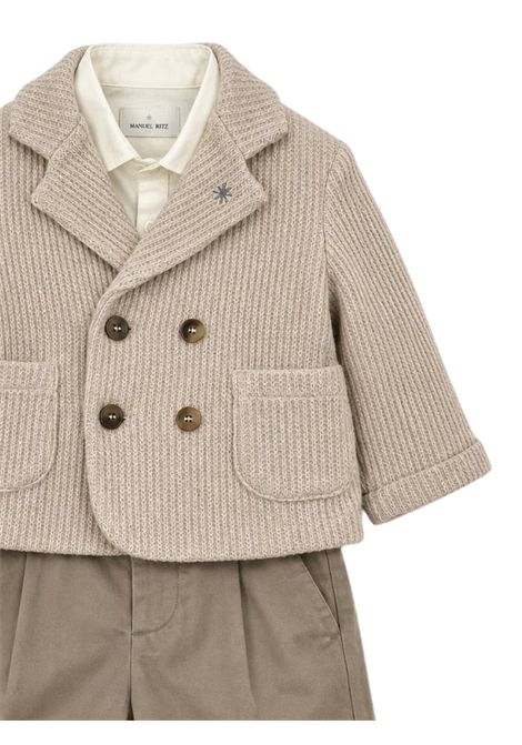 Classic cream baby outfit Manuel Ritz | 4394BEIGE